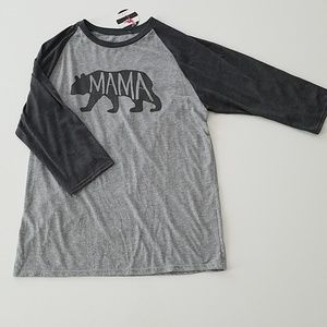 ⚡NWT "Mama Bear" Baseball Tee